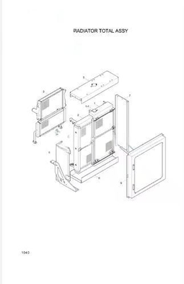 Wheel Loader Water Radiator 11LC-30030 11LC-30022 11LC-30041 11LC-30051 For HL760LC-7